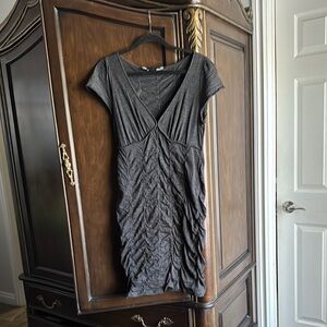 Love Moschino Elegant Black Ruched Dress size12